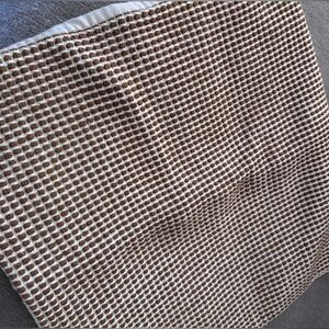 West Elm Cream Cotton Textured Dimple Dot Pillow Cover 20x20